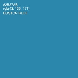 #2B87AB - Boston Blue Color Image